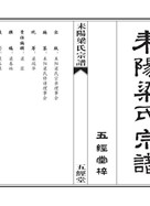 耒阳梁氏宗谱（卷首）